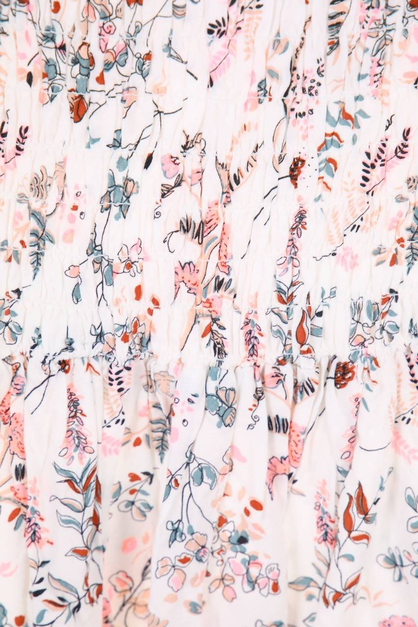 Carou H&M Print-Rock Mit Smok-Details