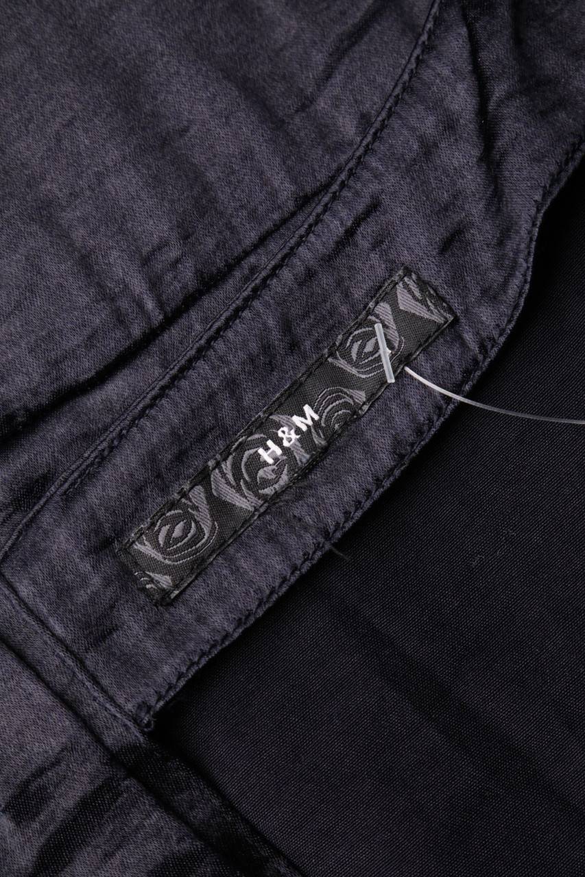 Carou H&M Satin-Kurzarm-Bluse