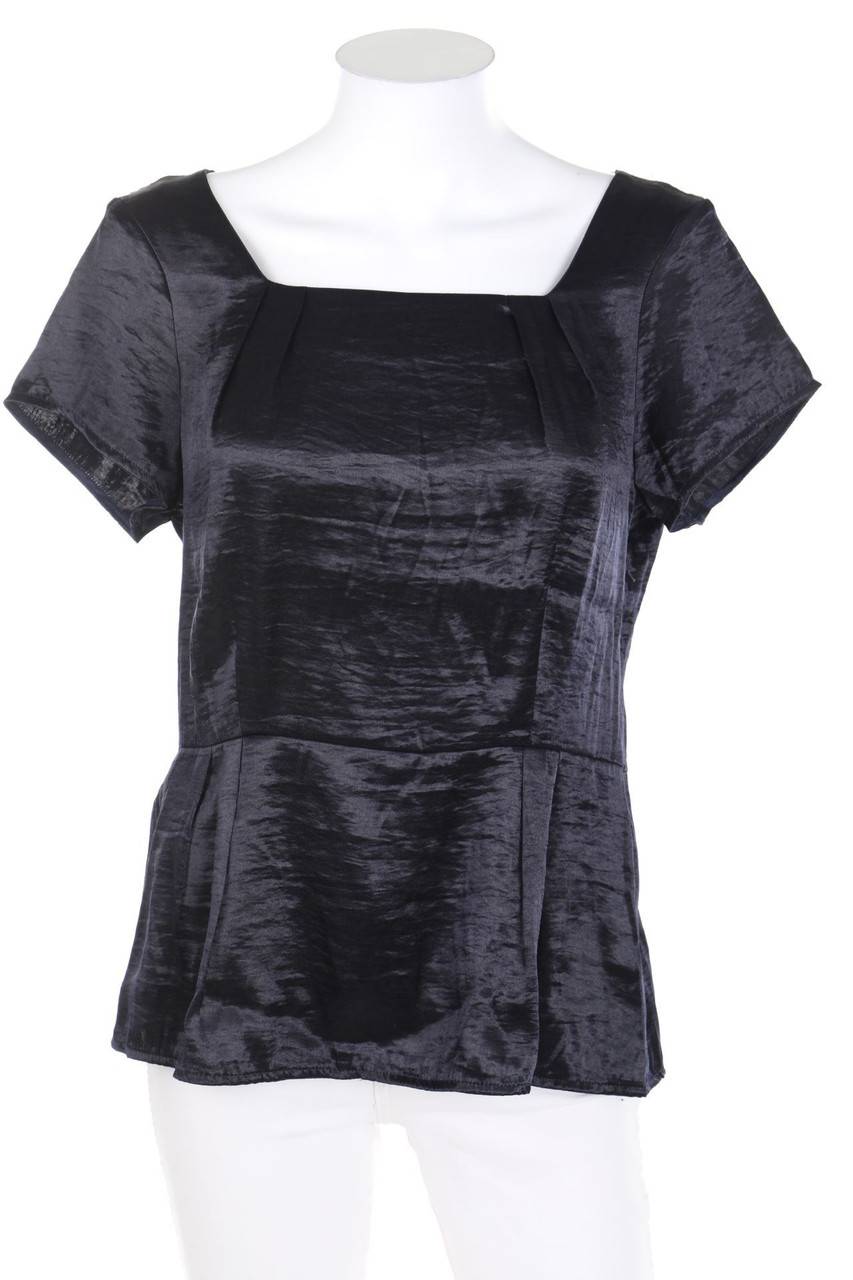 Carou H&M Satin-Kurzarm-Bluse