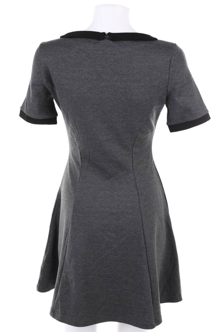 Carou H&M Streifen-Minikleid Mit Kragen