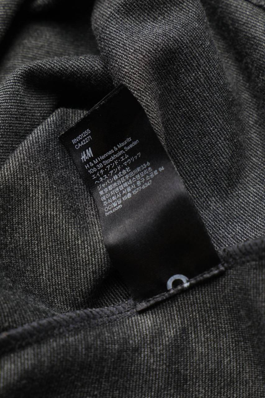 Carou H&M Streifen-Minikleid Mit Kragen