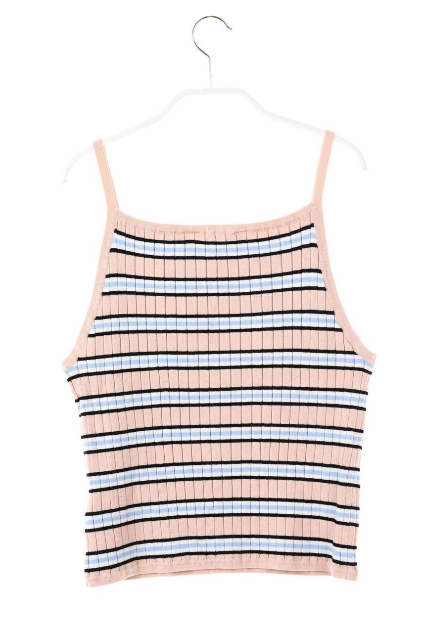 Carou H&M Strick-Top Mit Streifen