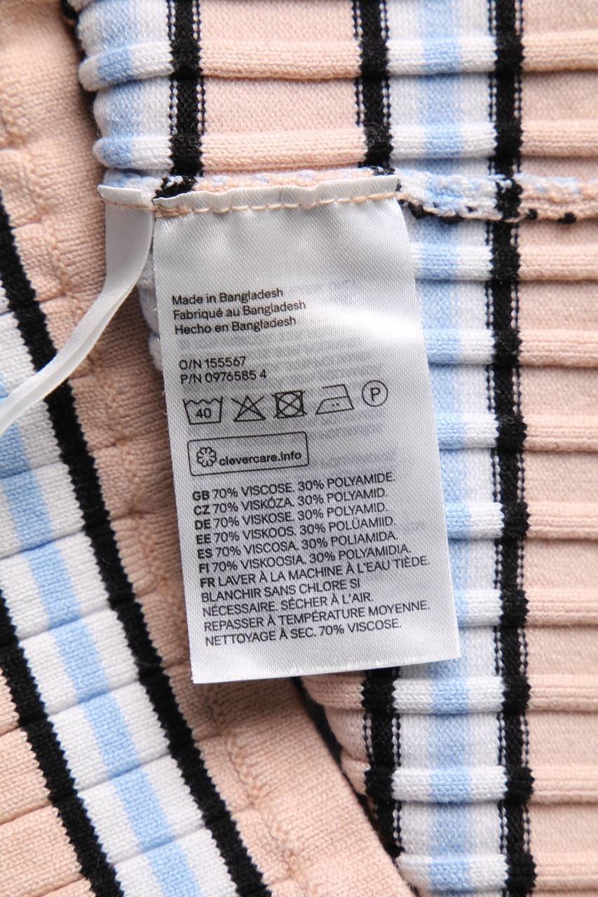 Carou H&M Strick-Top Mit Streifen