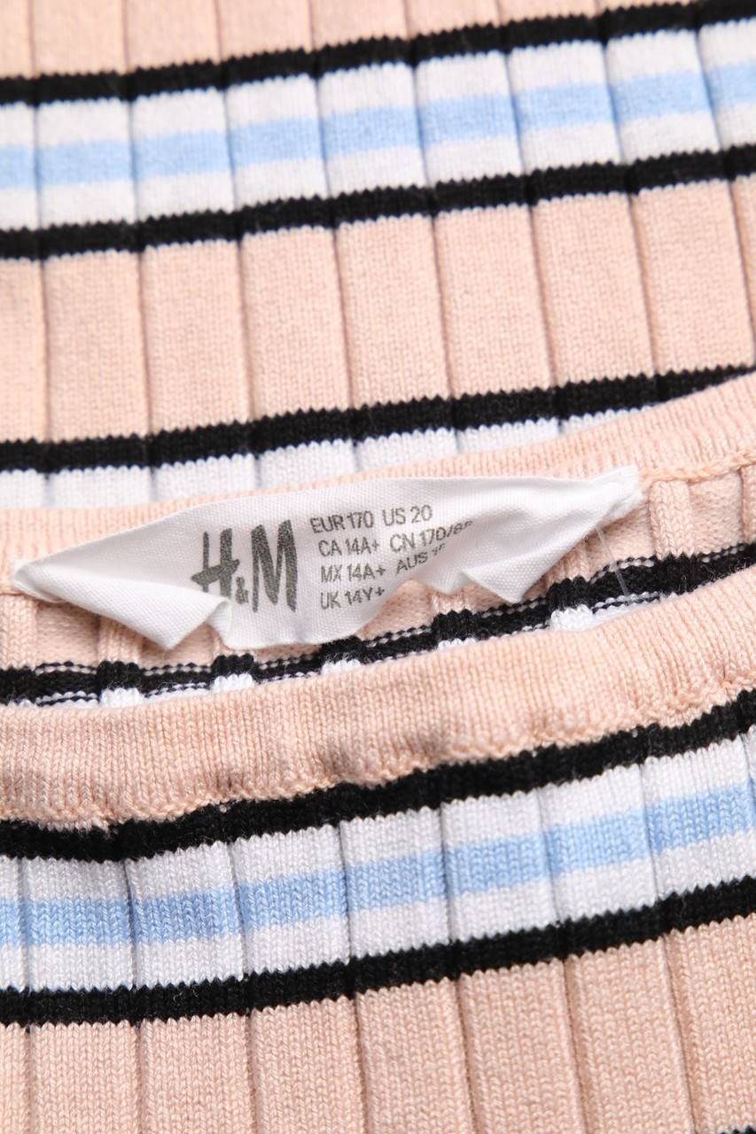 Carou H&M Strick-Top Mit Streifen