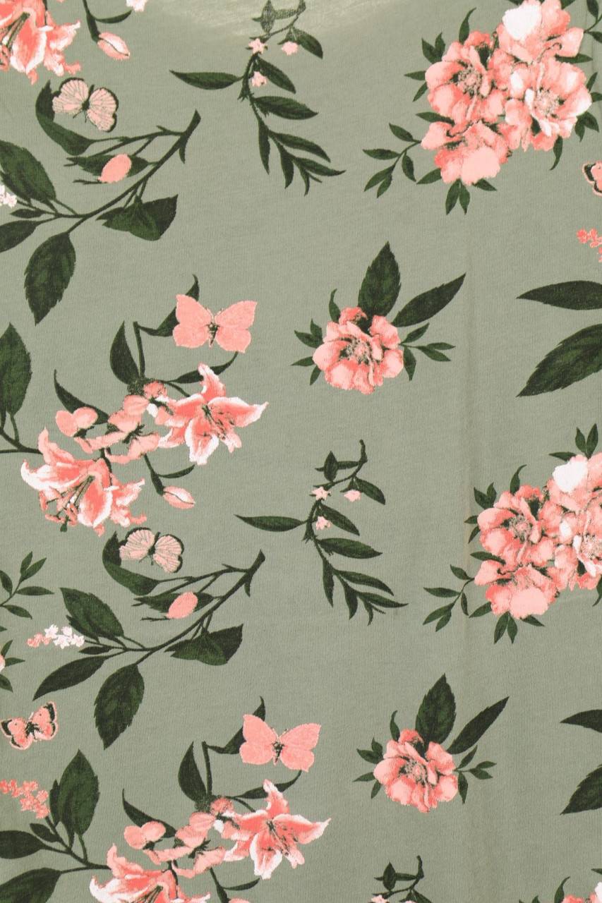 Carou H&M T-Shirt Mit Blumen-Print