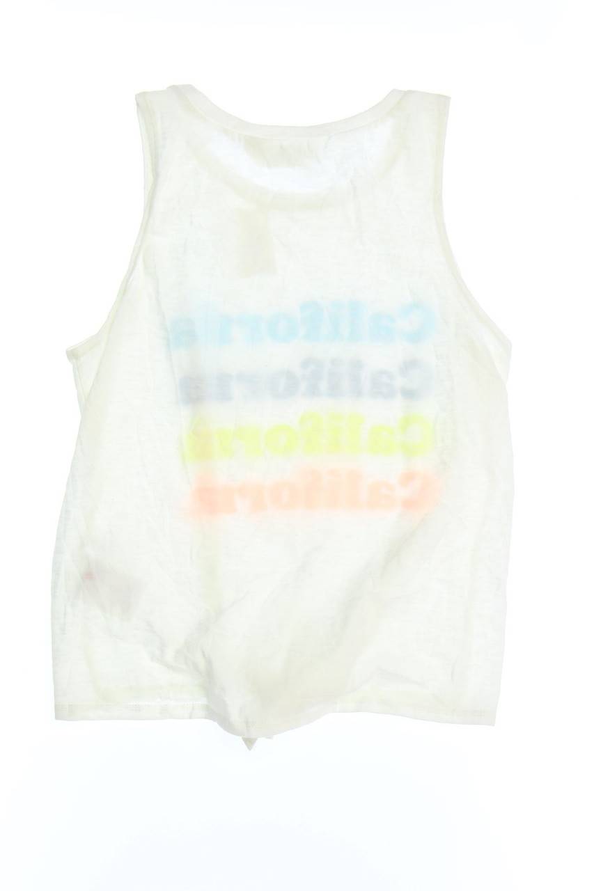 Carou H&M Top Mit Statement-Print Zum Knoten