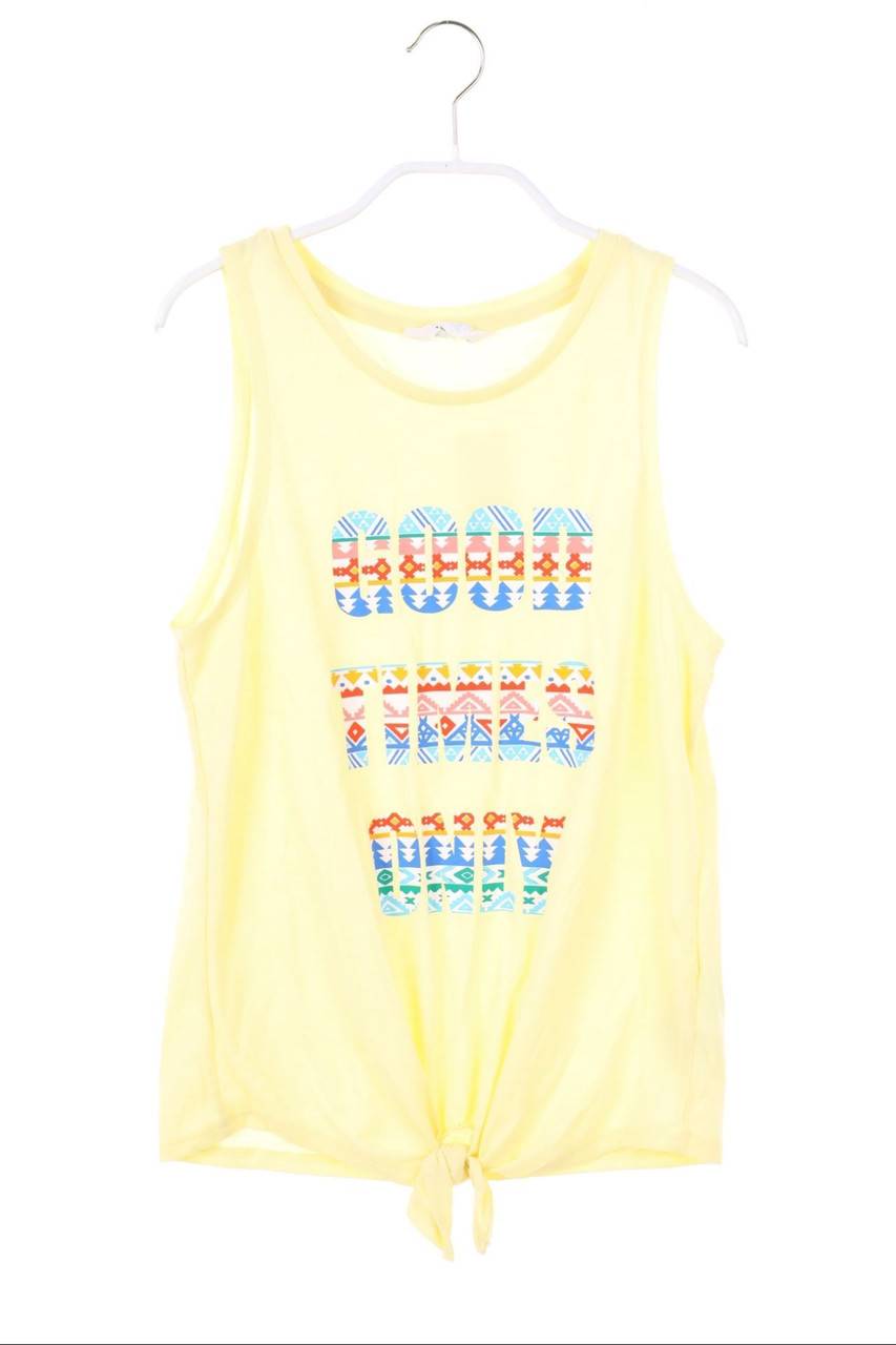Carou H&M Top mit Statement-Print zum Knoten