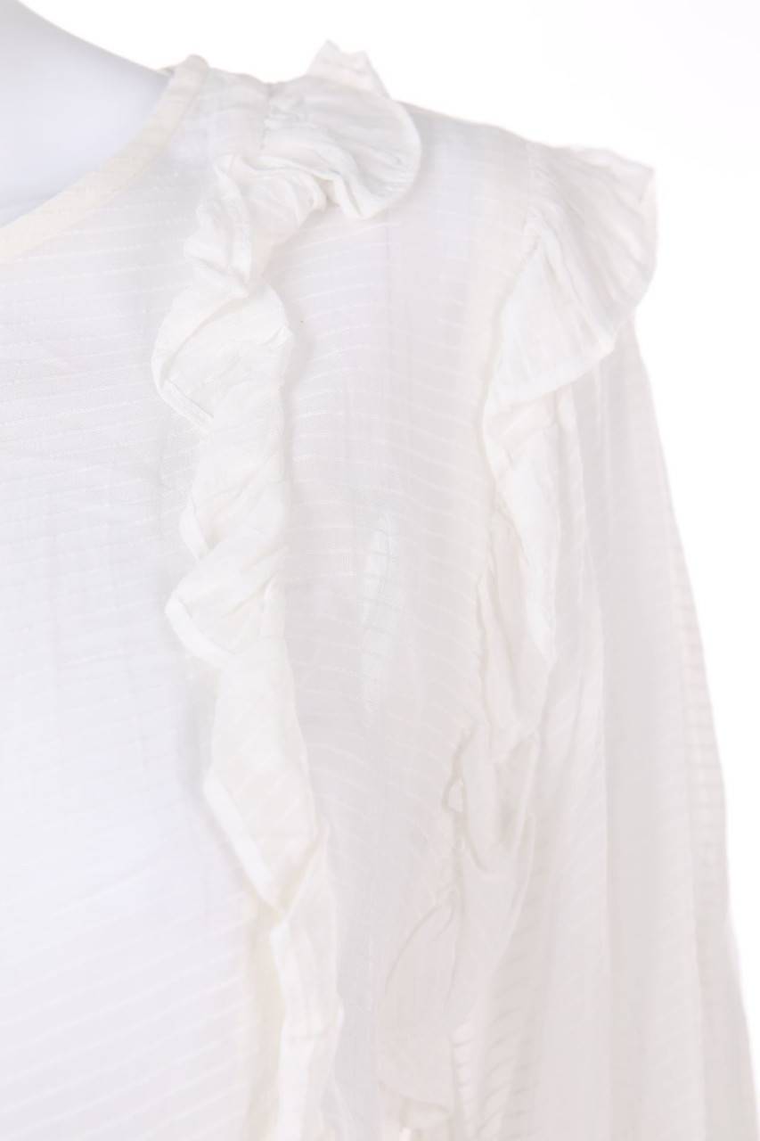 Carou H&M Volant-Bluse Mit Streifen