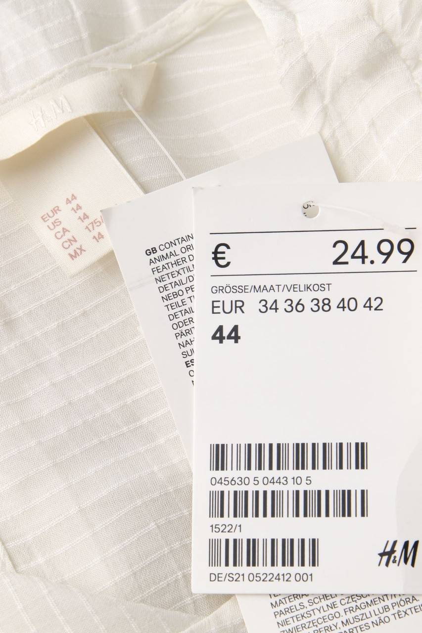 Carou H&M Volant-Bluse Mit Streifen