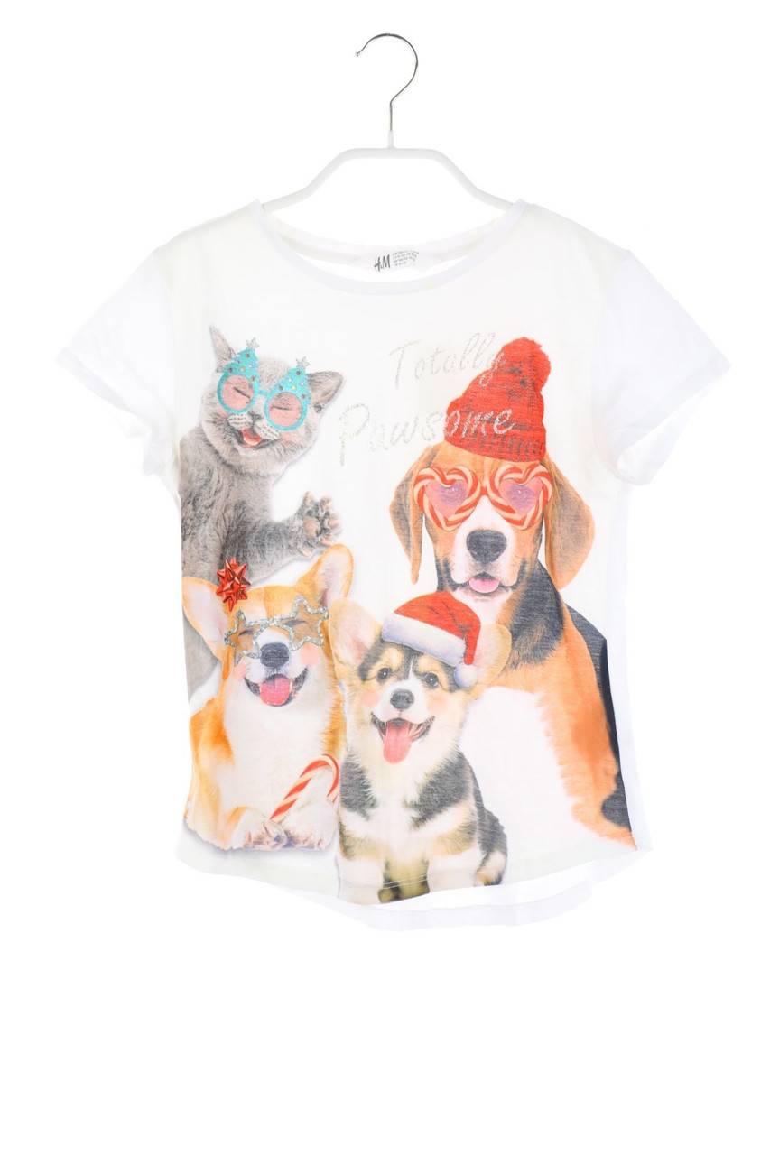 Carou H&M Weihnachts-T-Shirt mit Print