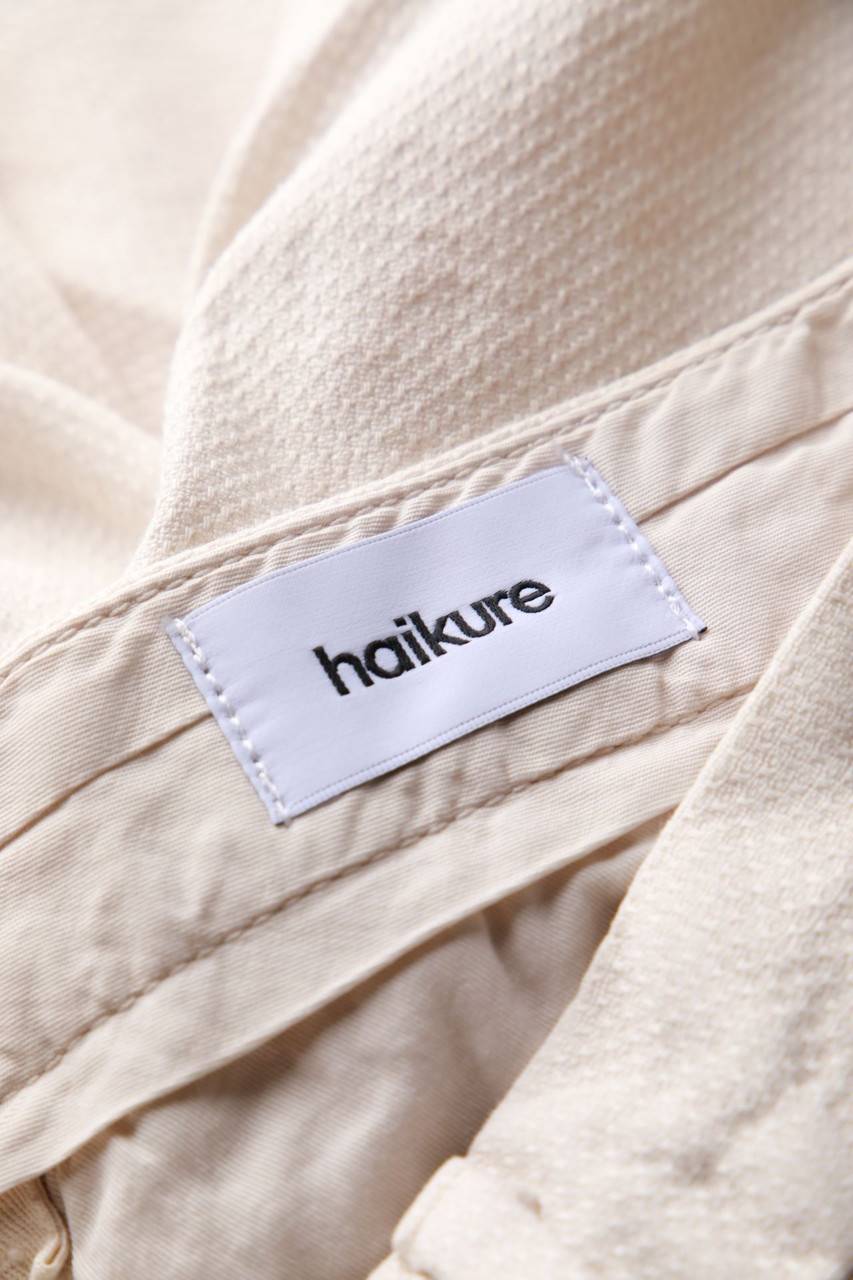 Carou Haikure Chino-Hose Mit Leinen