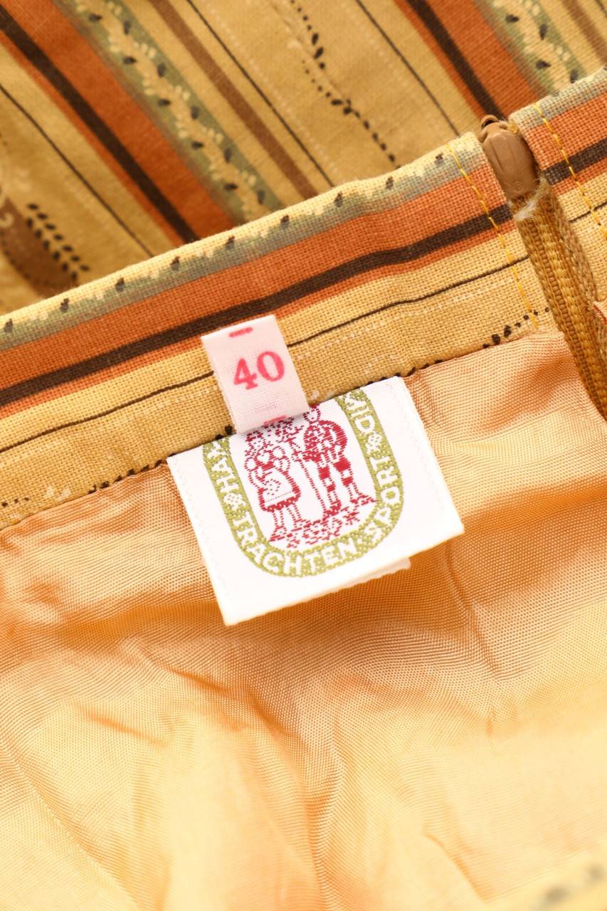 Carou HAMMERSCHMID Vintage-Midirock Mit Streifen