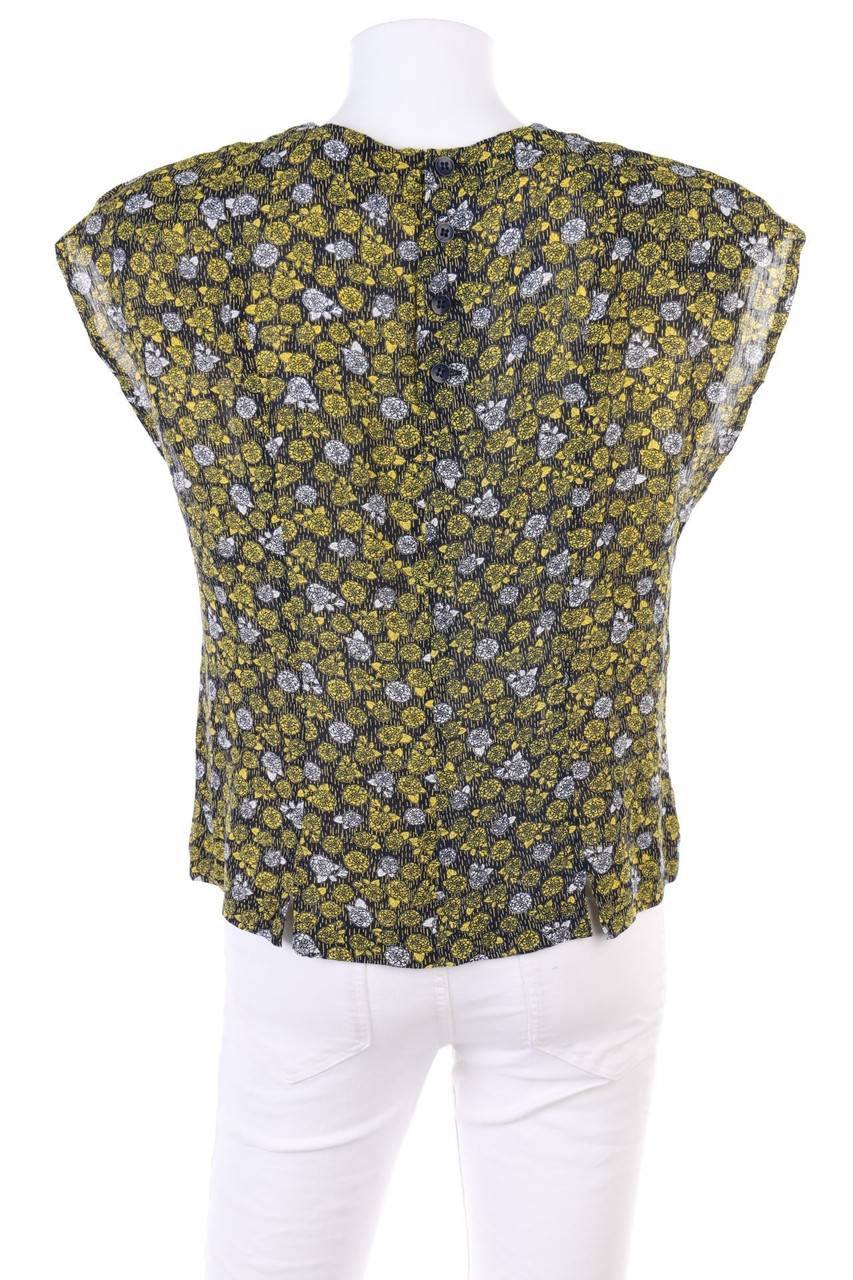 Carou HAMMERSCHMIDT Kurzarm-Bluse Mit Blumen-Print