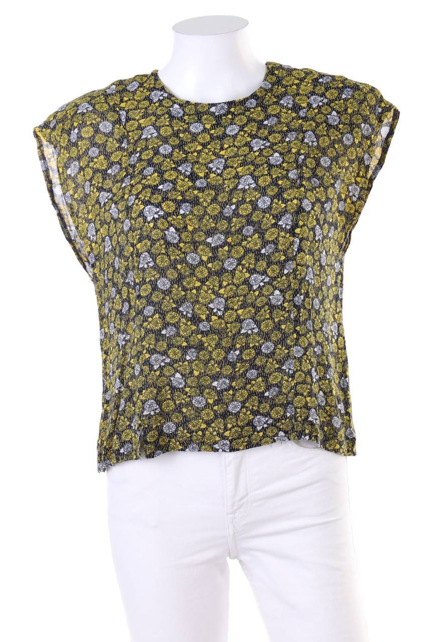 Carou HAMMERSCHMIDT Kurzarm-Bluse mit Blumen-Print