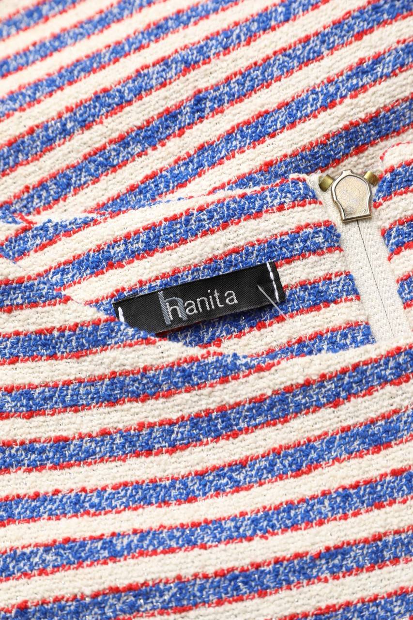 Carou Hanita Kurzarm-Pullover Im Breton Style