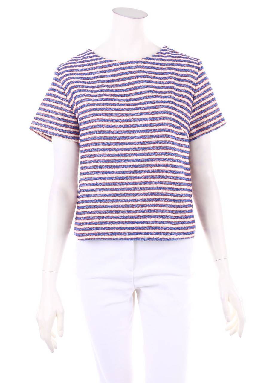 Carou hanita Kurzarm-Pullover im Breton Style
