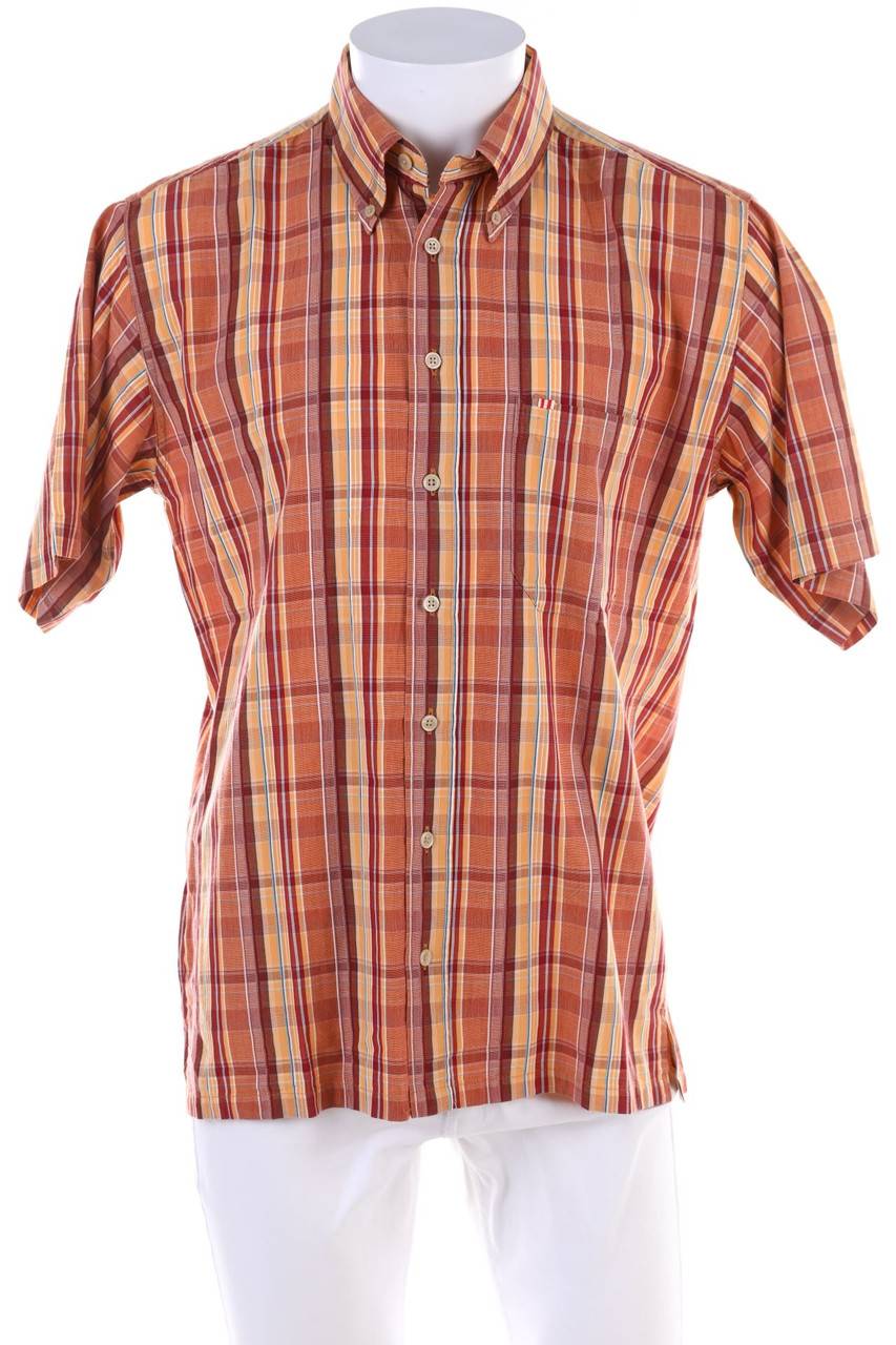Carou HATICO sport Kurzarm-Hemd mit Karo-Muster