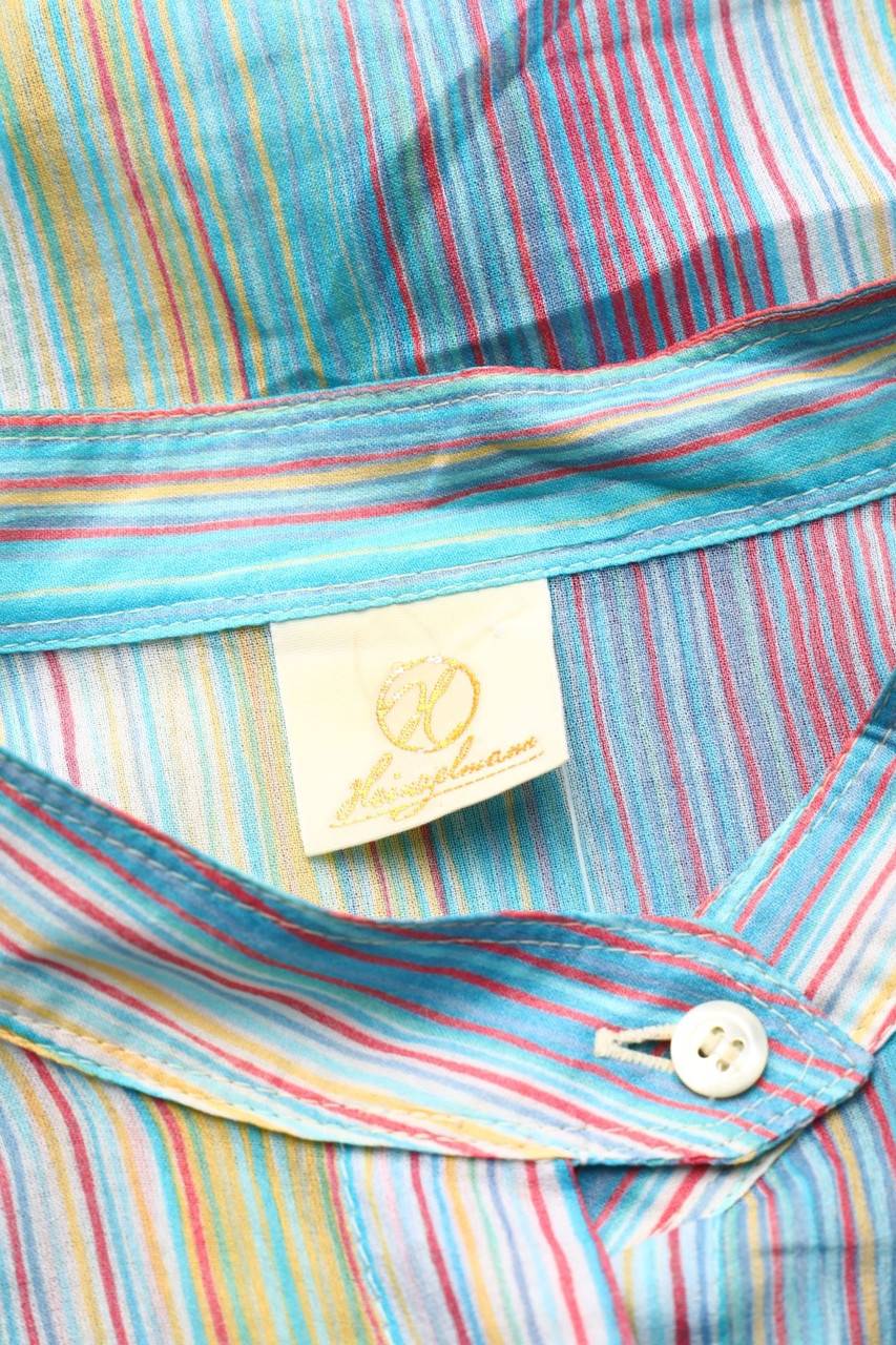 Carou Heinzelmann Vintage-Hemd-Bluse Mit Streifen