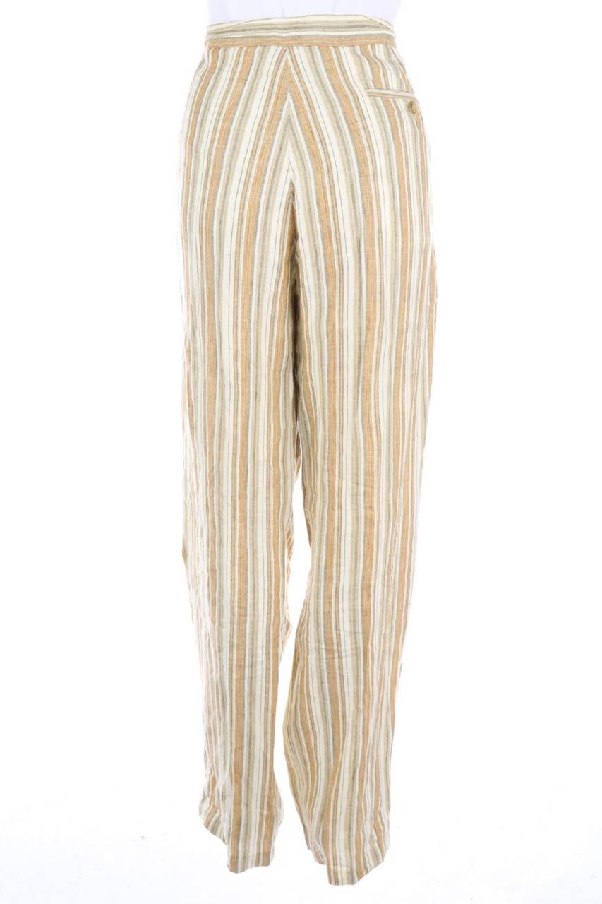 Carou Hessnatur Leinenhose Mit Streifen