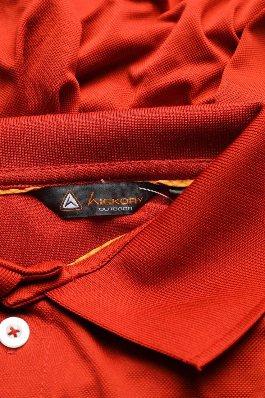 Carou Hickory Outdoor Poloshirt Mit Logo-Stickerei