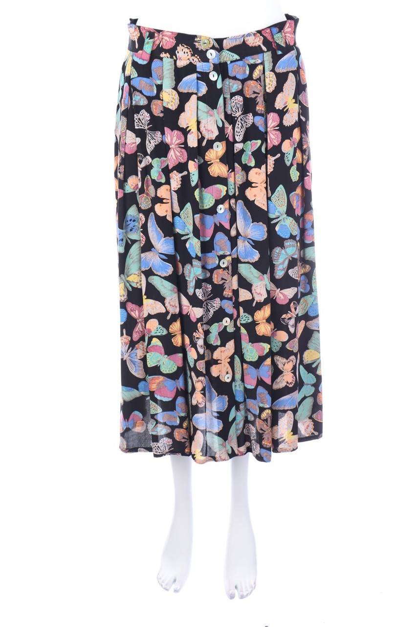 Carou HIRSCH. Midirock mit Print