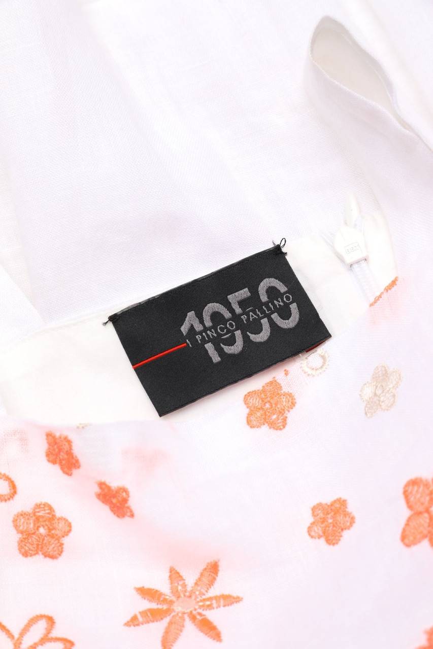Carou I PINCO PALLINO Leinen-Kleid Mit Stickereien