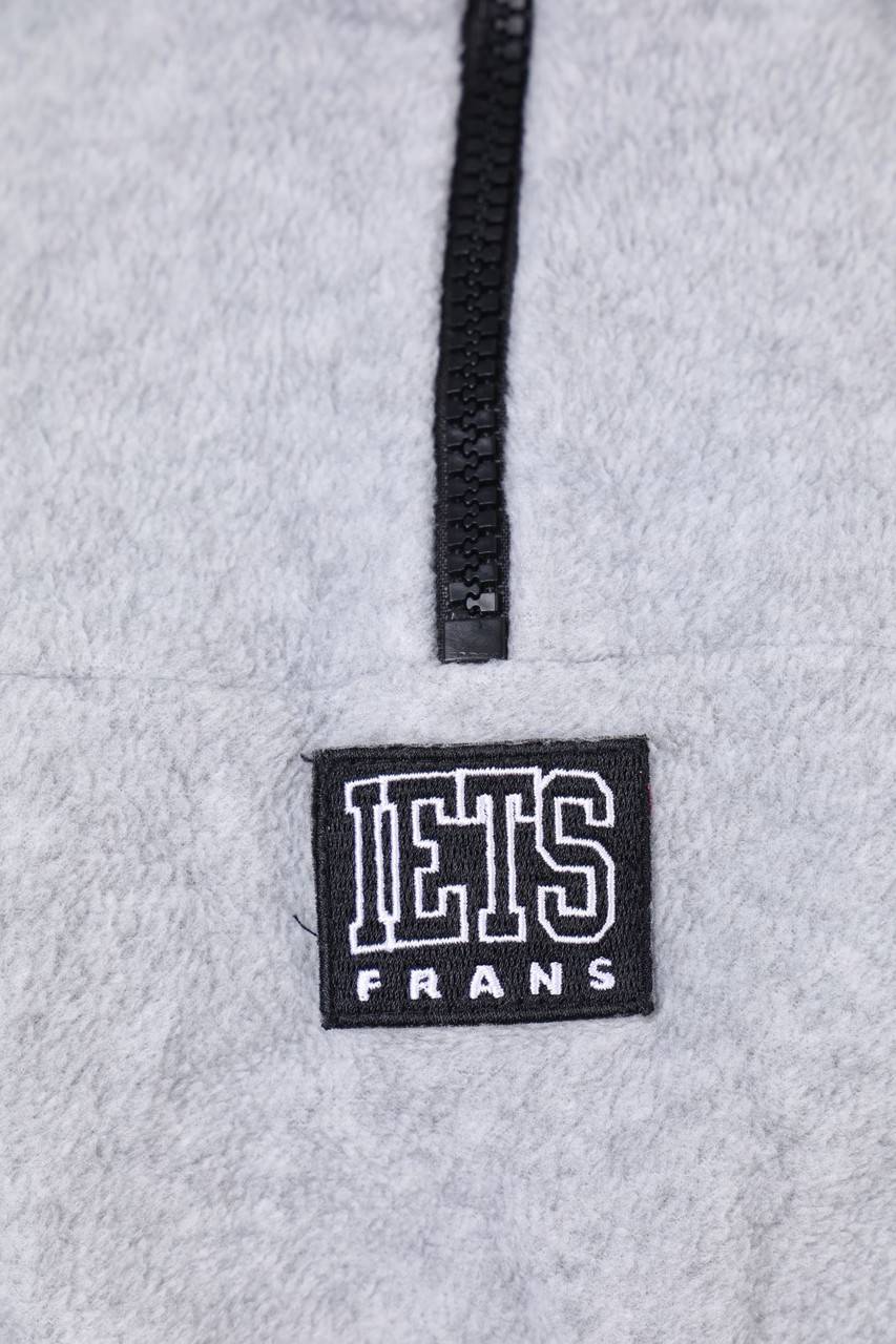 Carou Iets Frans Fleece-Pullover Mit Logo-Patch