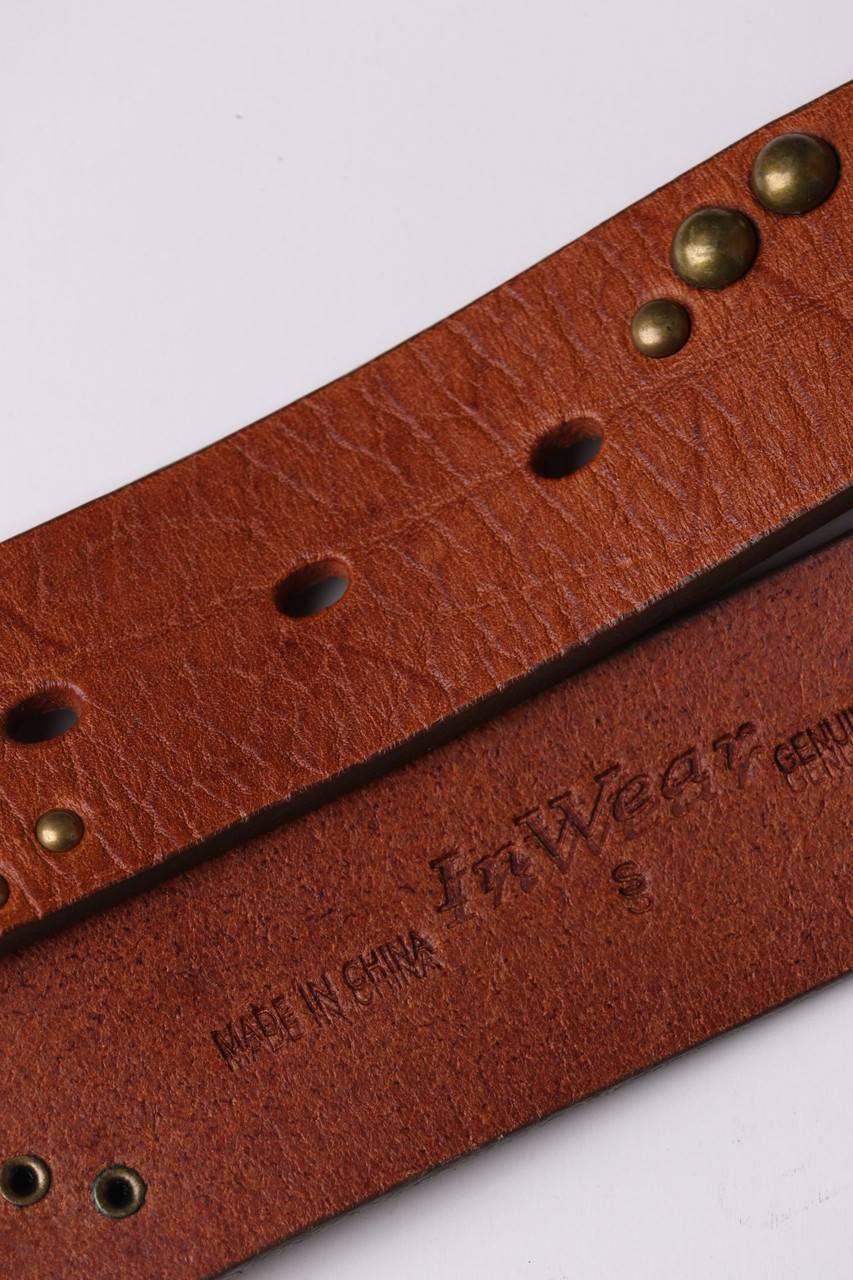 Carou InWear Gürtel Aus Echtem Leder Mit Nieten