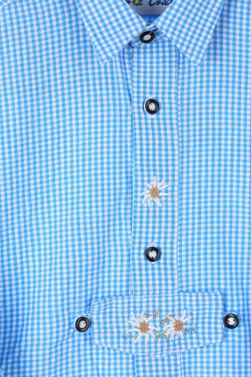 Carou Isar Trachten Trachten-Hemd Mit Stickereien