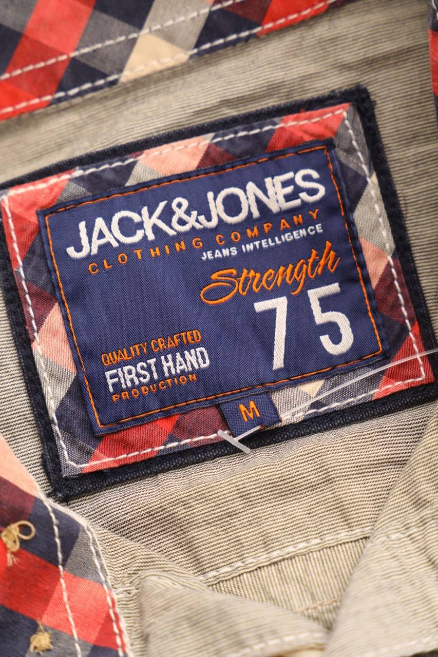 Carou JACK & JONES Kurzarm-Hemd Casual Uni