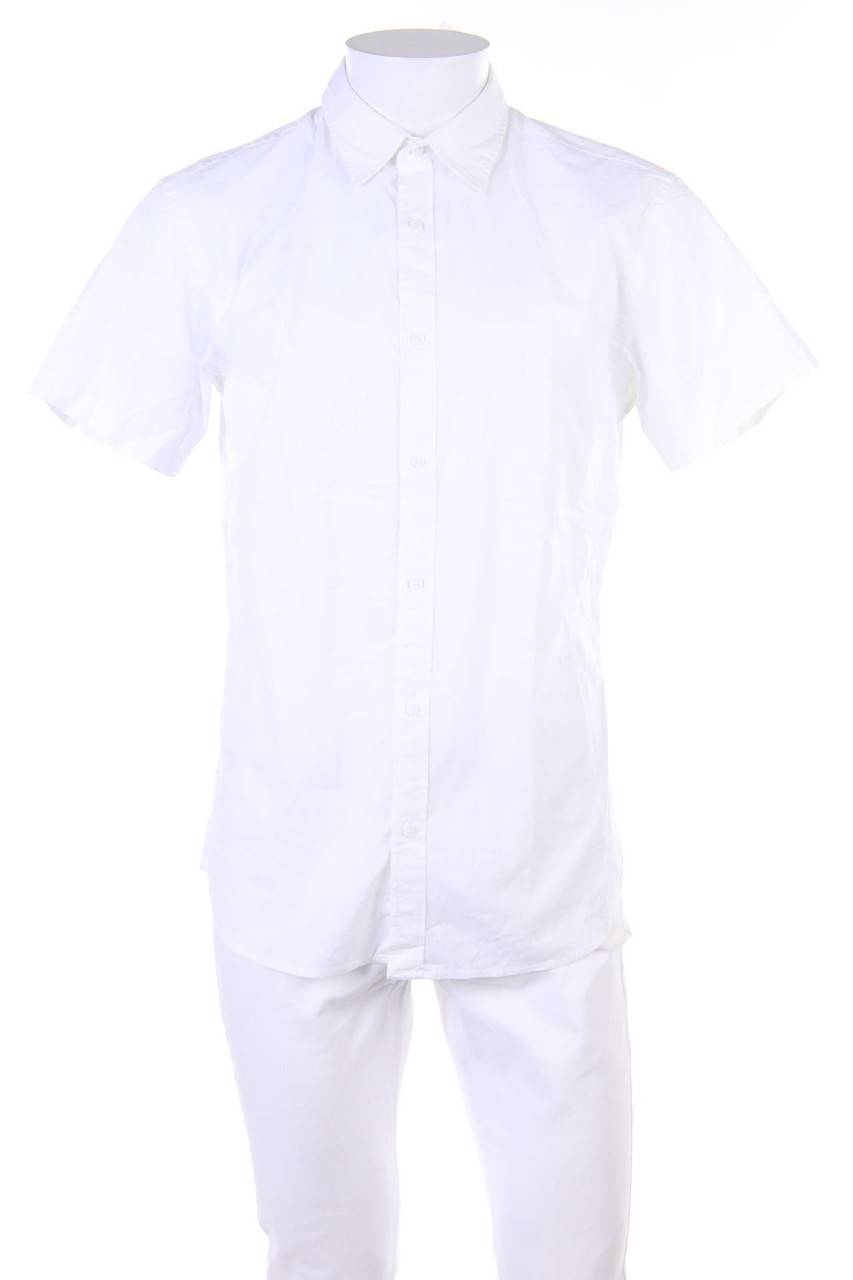 Carou JACK & JONES Kurzarm-Hemd Casual uni