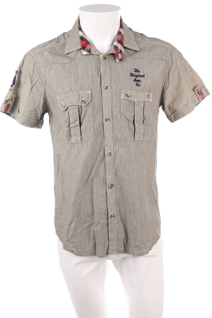 Carou JACK & JONES Kurzarm-Hemd Casual uni