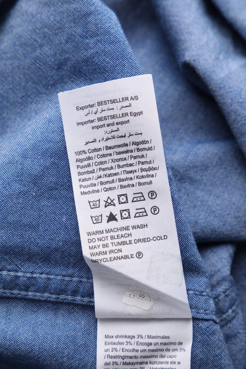 Carou JACK & JONES Kurzarm-Hemd In Denim-Optik