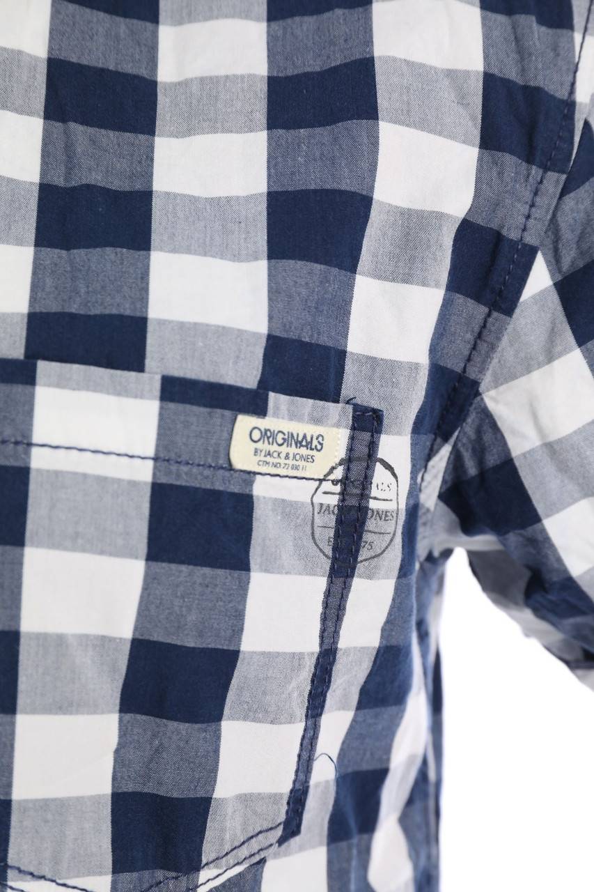 Carou JACK & JONES Kurzarm-Hemd Mit Karo-Muster