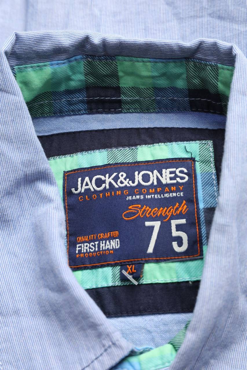 Carou JACK & JONES Kurzarm-Hemd Mit Stickereien