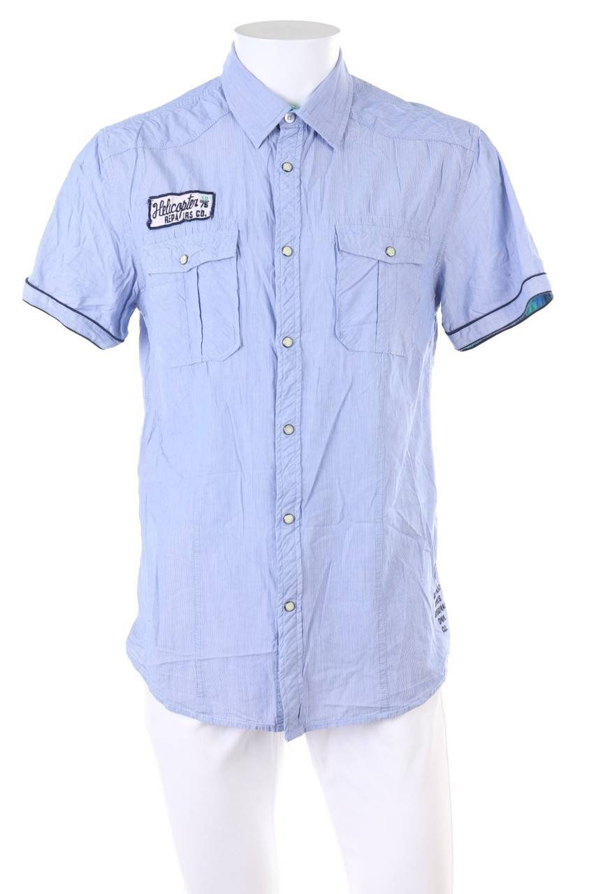 Carou JACK & JONES Kurzarm-Hemd mit Stickereien