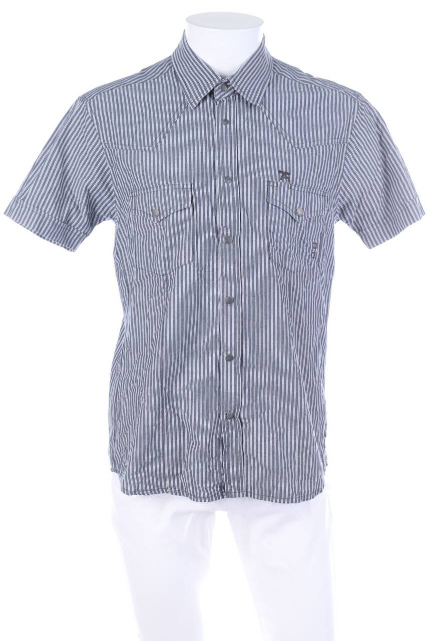 Carou JACK & JONES Kurzarm-Hemd mit Streifen