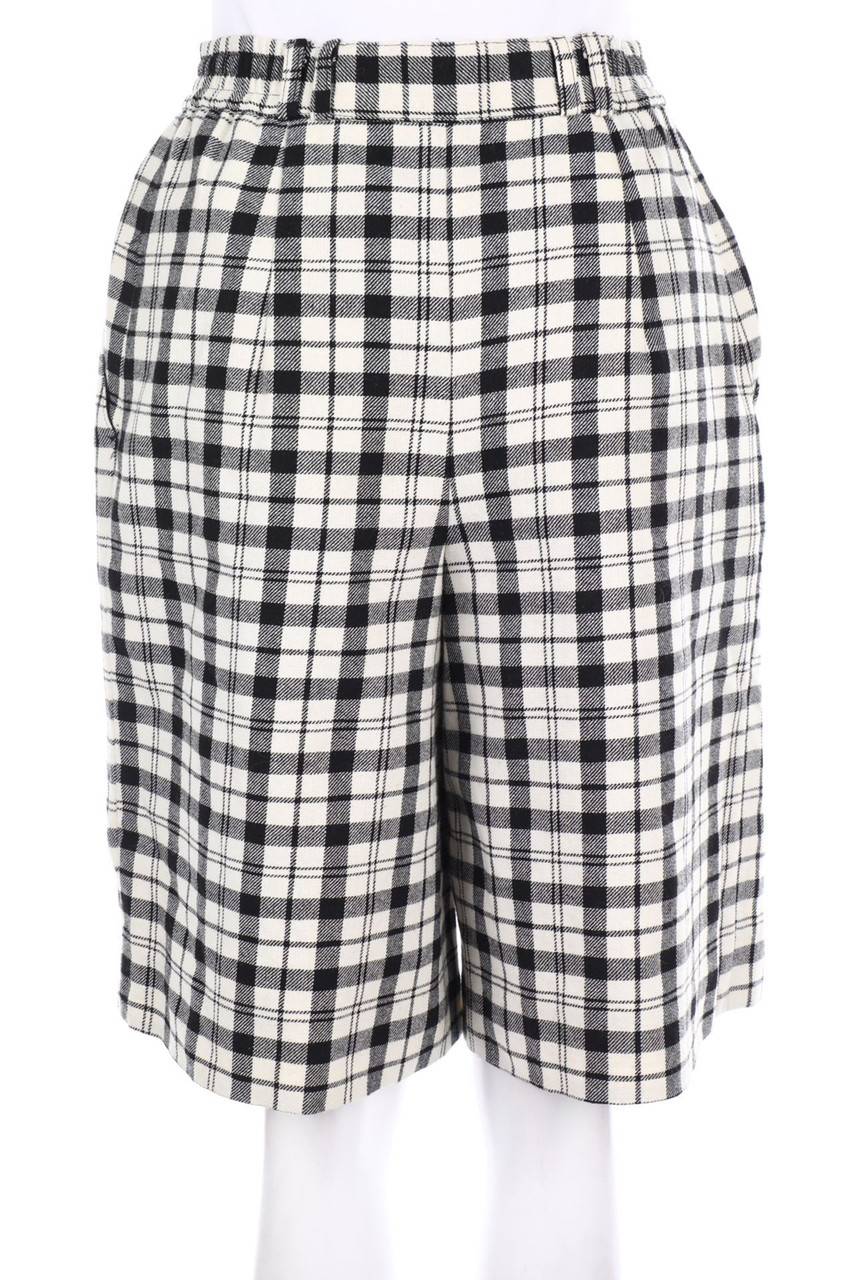 Carou Jacquemine Karo-Bermuda-Shorts Aus Woll-Mix