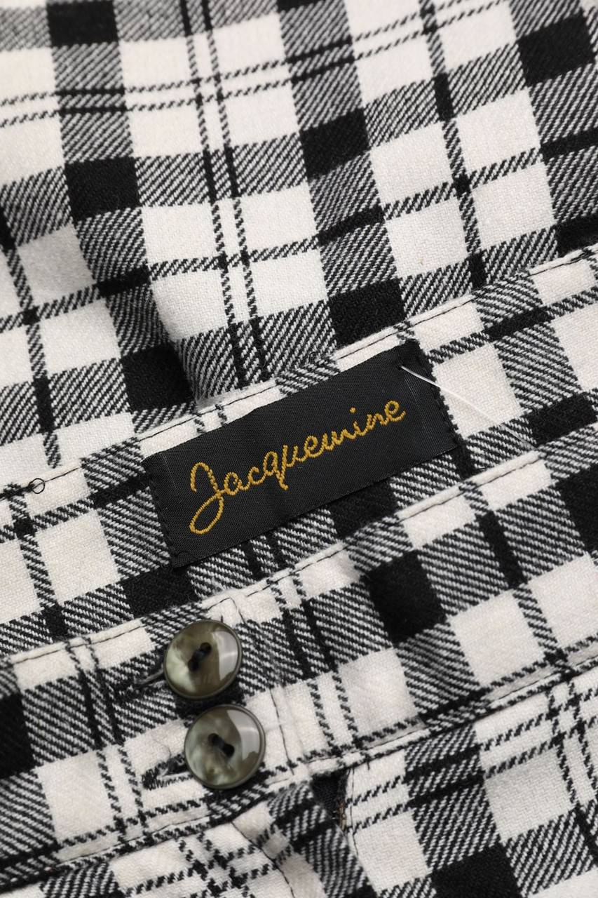 Carou Jacquemine Karo-Bermuda-Shorts Aus Woll-Mix