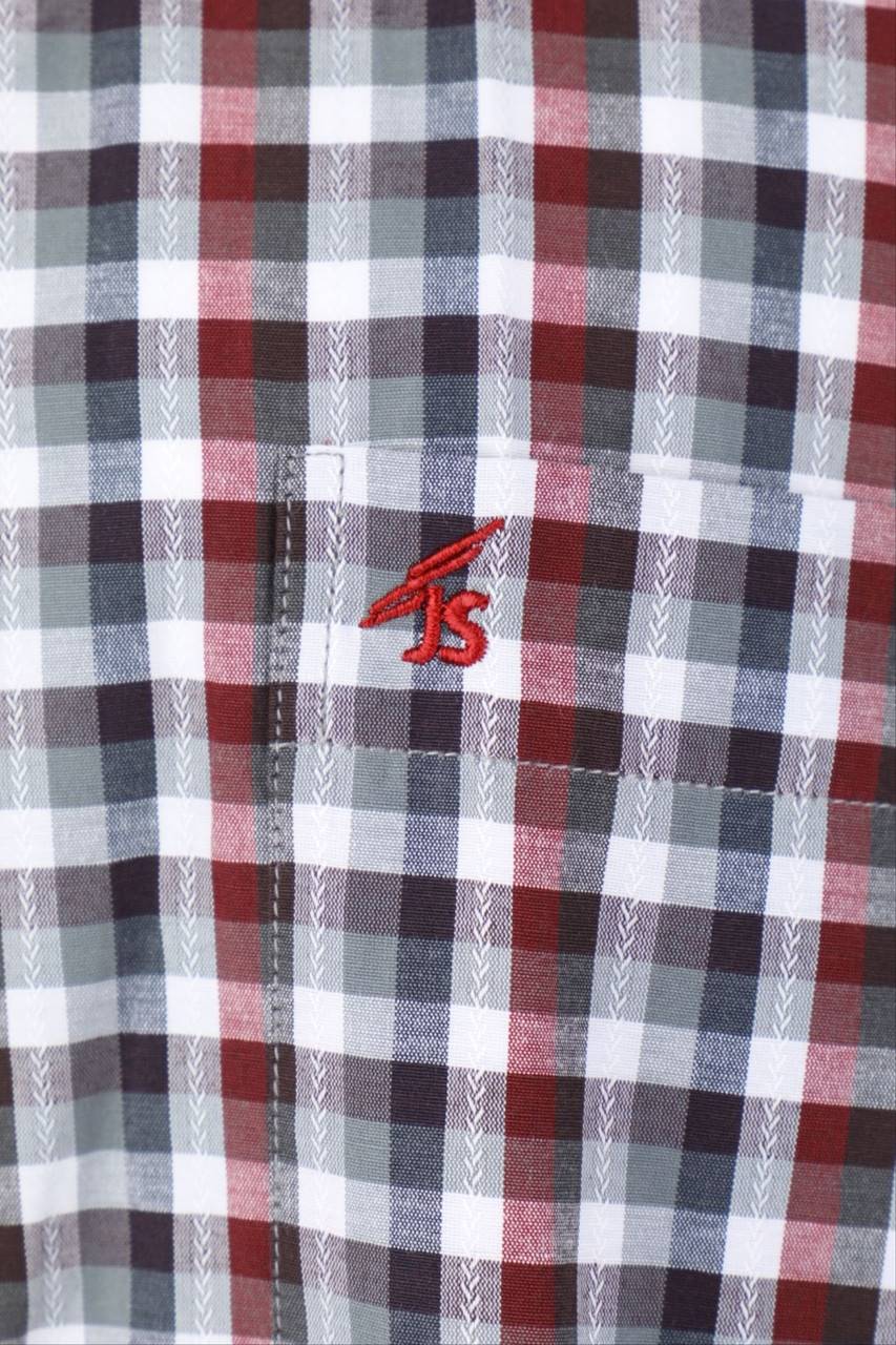 Carou JIM SPENCER Kariertes Hemd Aus Baumwoll-Mix