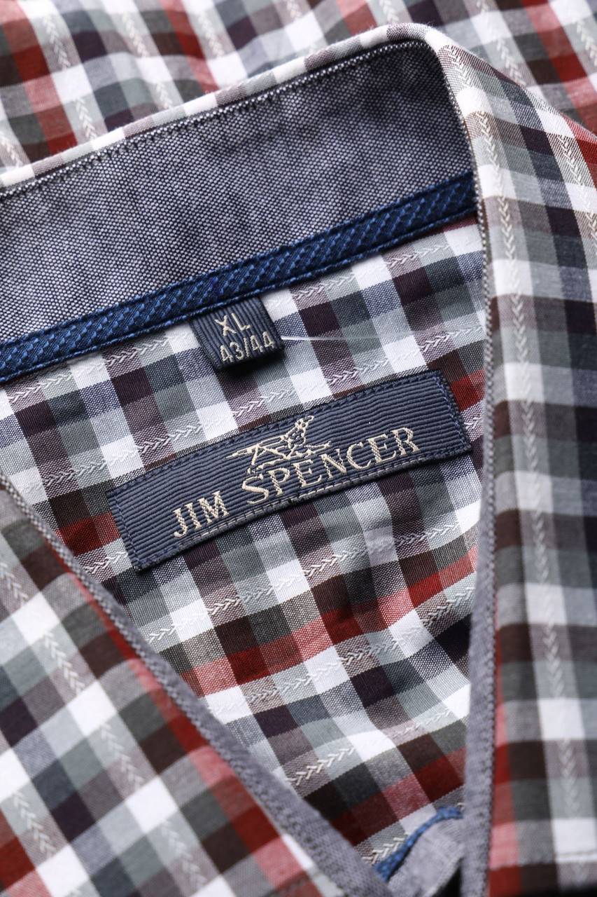 Carou JIM SPENCER Kariertes Hemd Aus Baumwoll-Mix