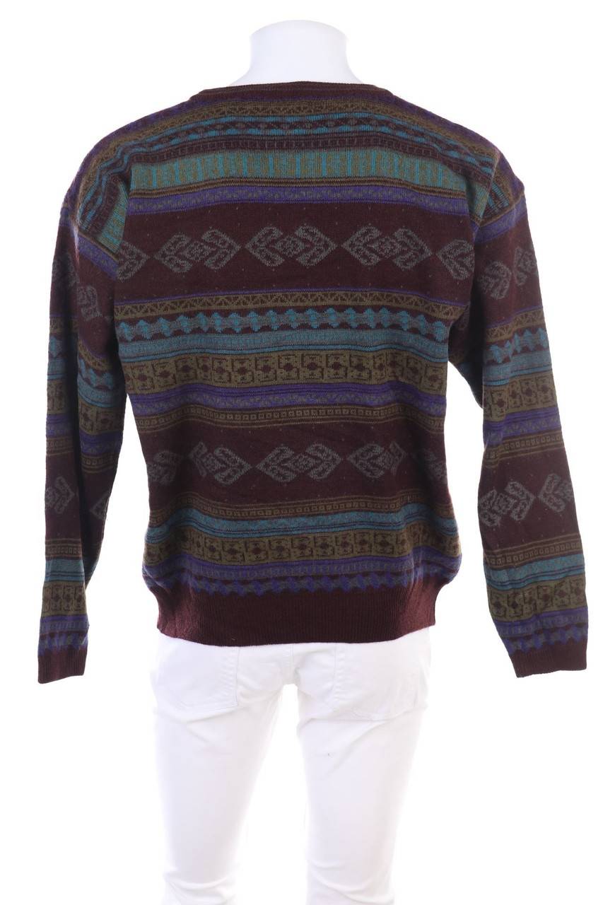 Carou JOCKEY. Muster-Pullover Aus Woll-Mix