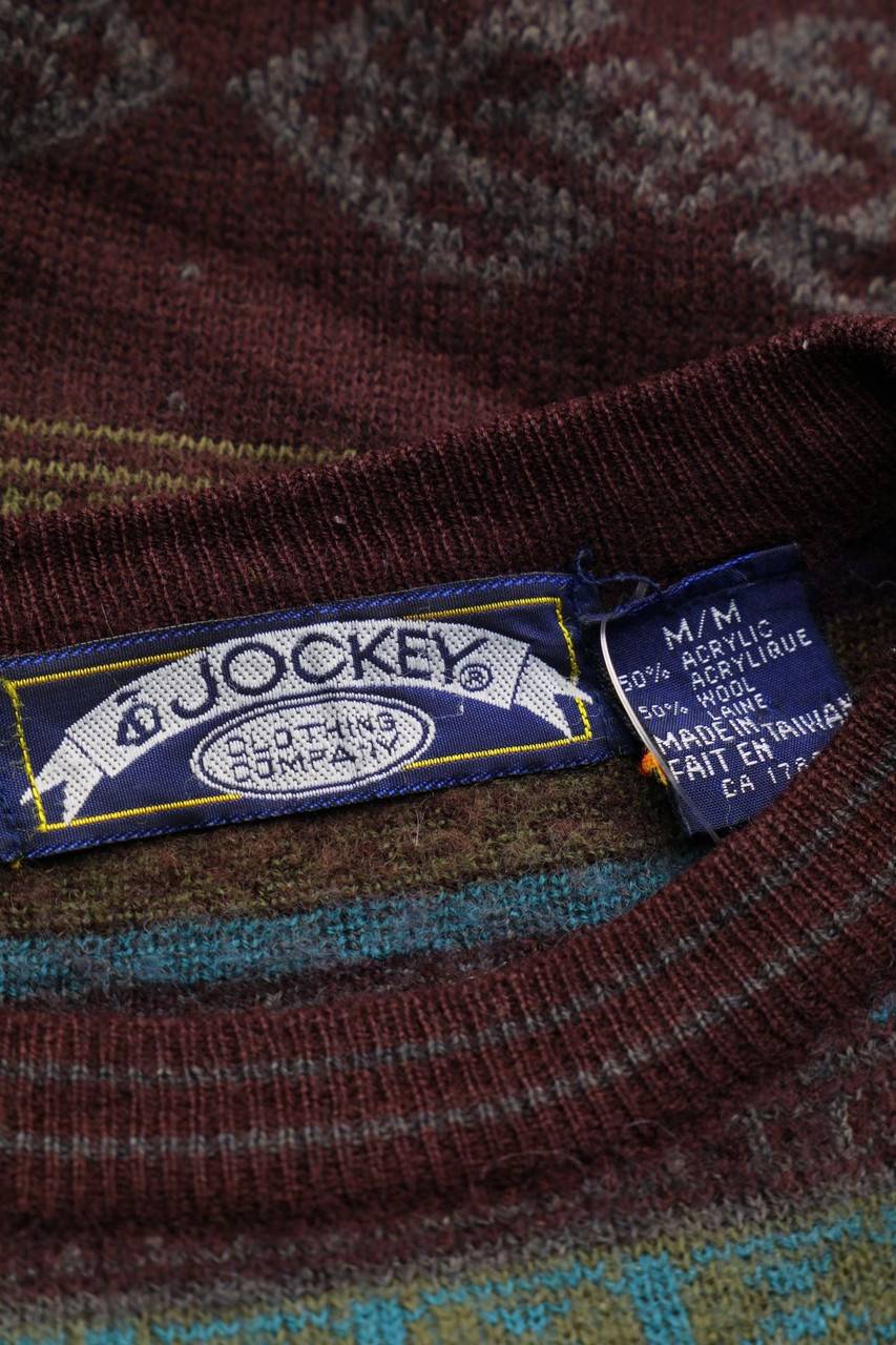 Carou JOCKEY. Muster-Pullover Aus Woll-Mix