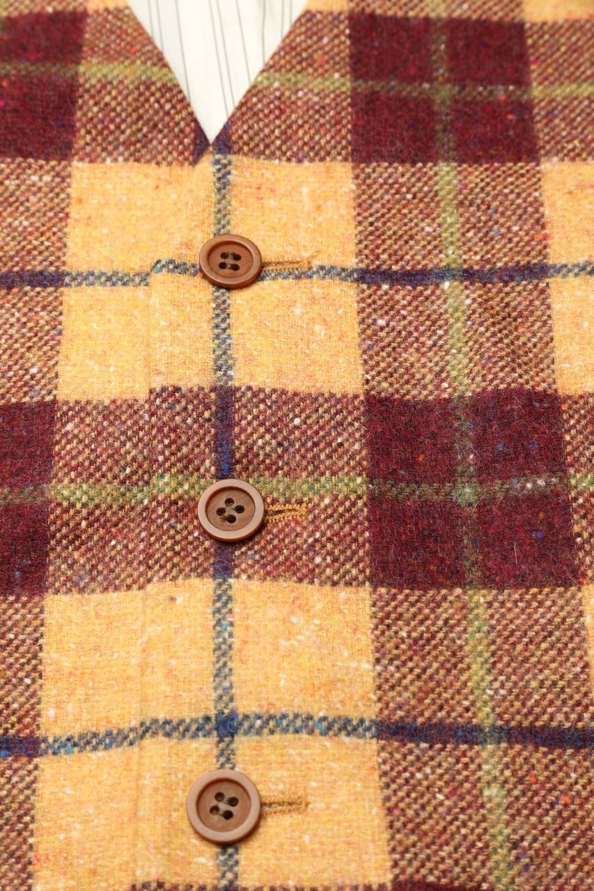 Carou JOOP! Vintage-Weste Mit Karo-Muster