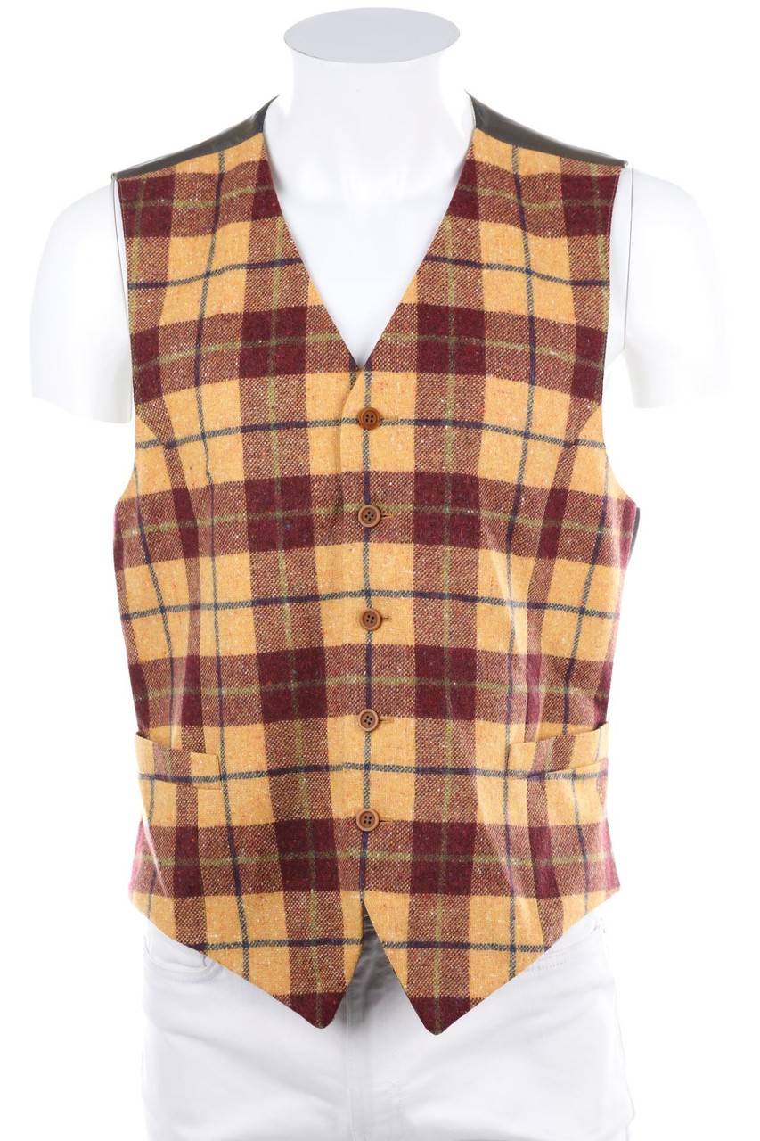 Carou JOOP! Vintage-Weste mit Karo-Muster