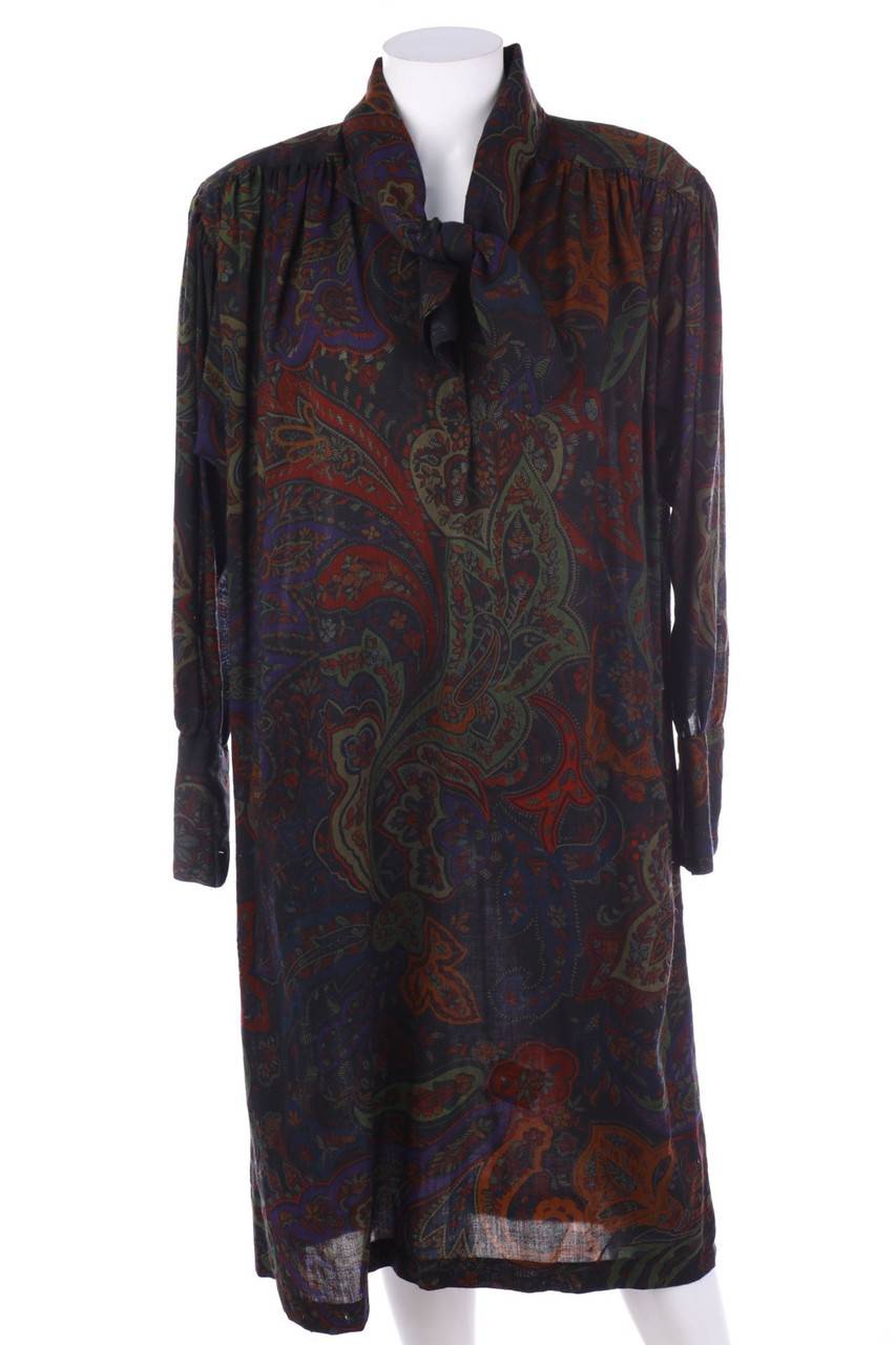 Carou KENZO Kleid aus Woll-Mix mit Paisley-Print