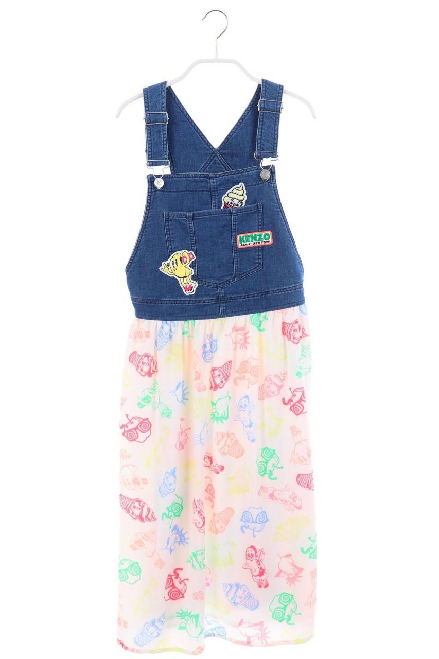 Carou KENZO Latz-Kleid mit Print