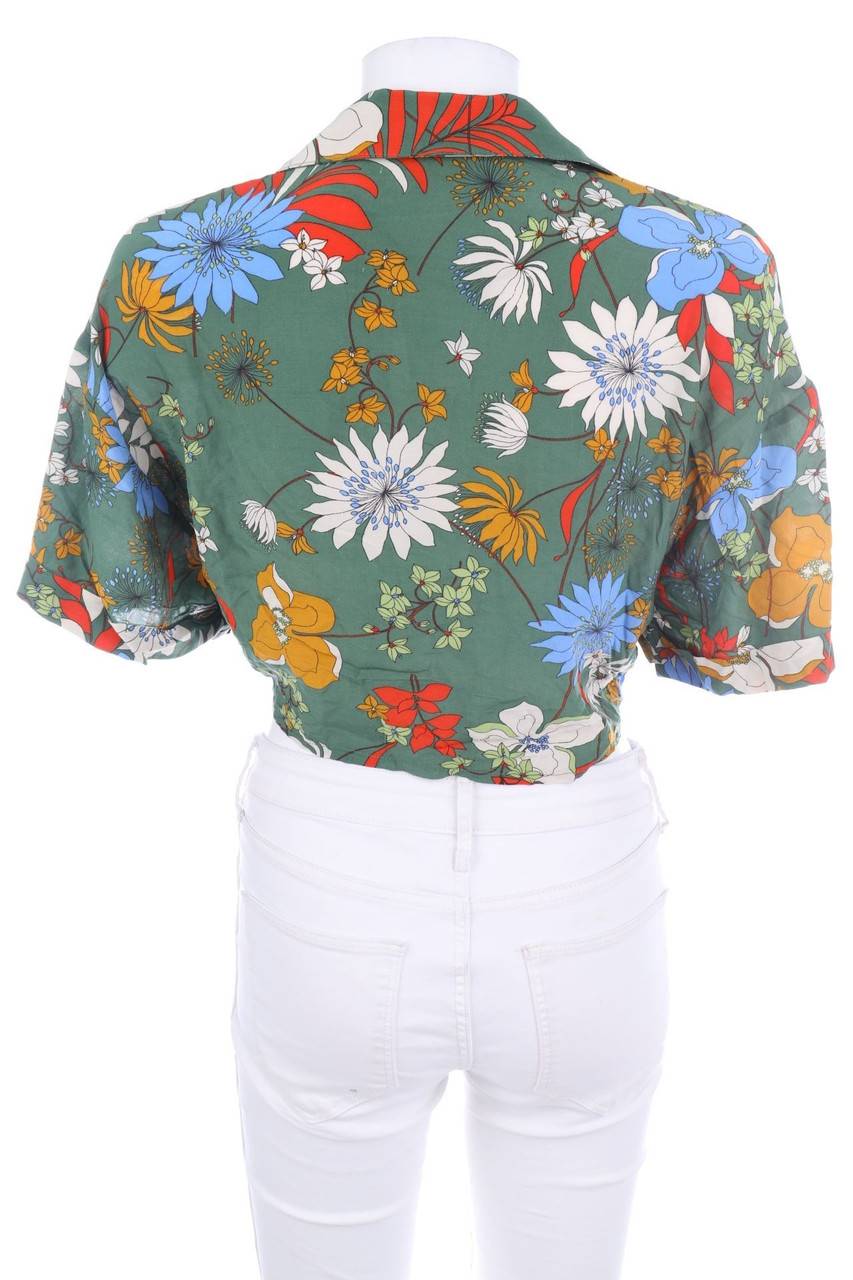 Carou KOTON Kurzarm-Bluse Zum Knoten