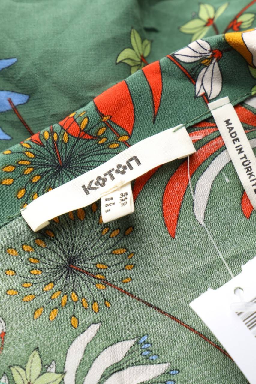 Carou KOTON Kurzarm-Bluse Zum Knoten