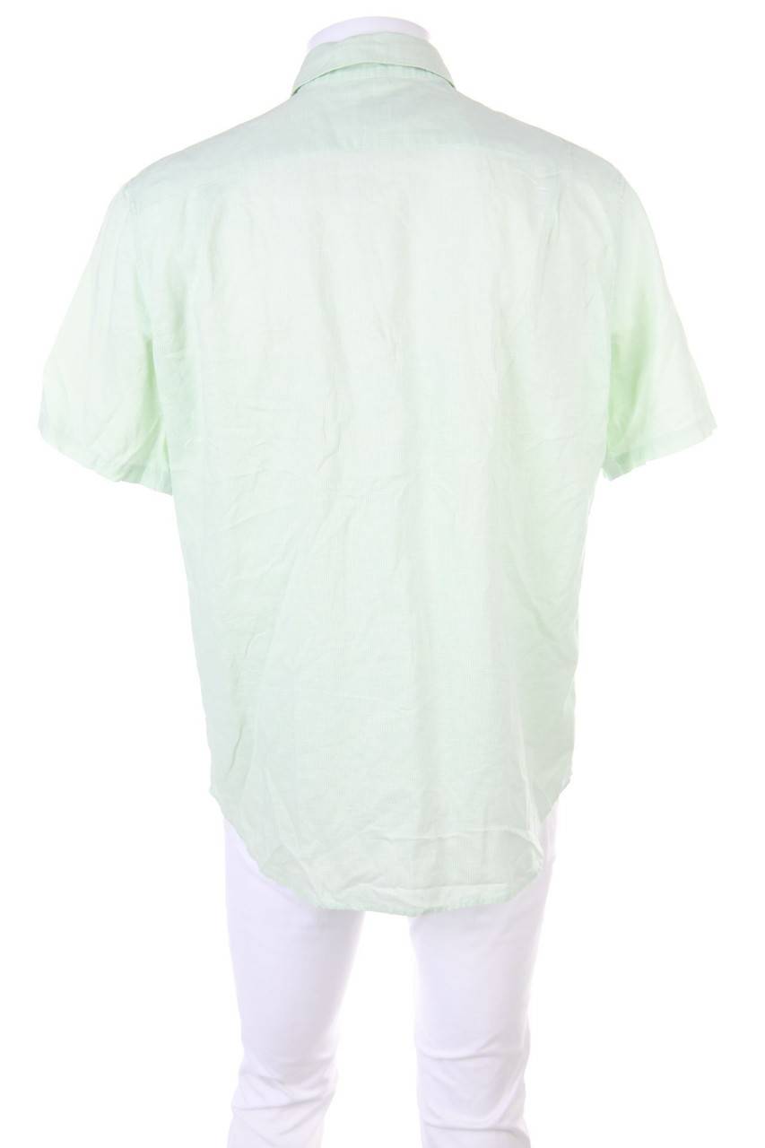 Carou LACOSTE Kurzarm-Hemd Mit Leinen